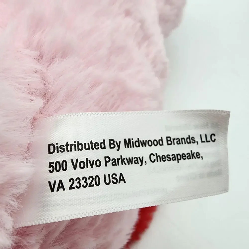 I Love You Latte Pink Dog Plush Stuffed Animal Toy 10
